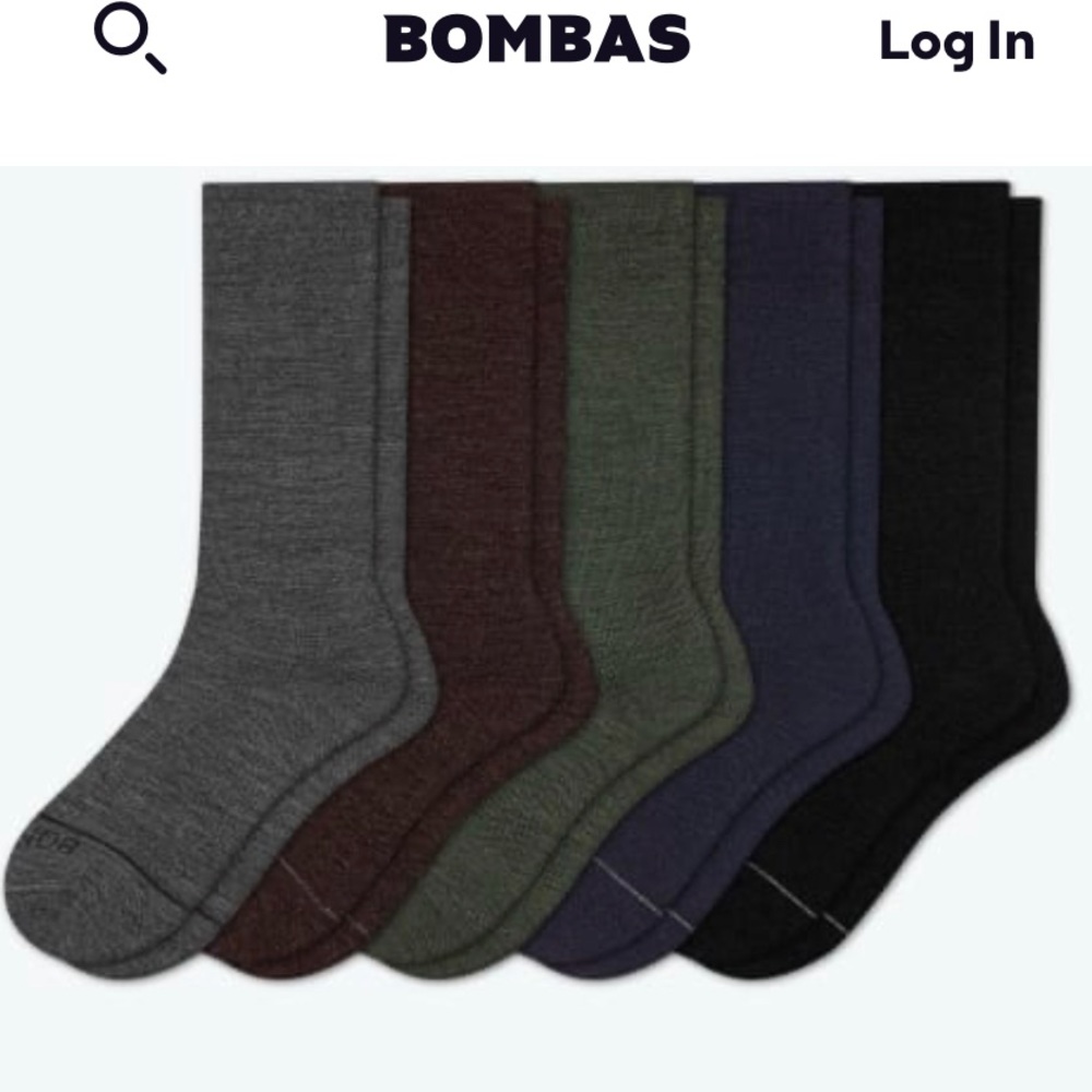 Bombas Men’s Knee High Merino Dress Socks Large